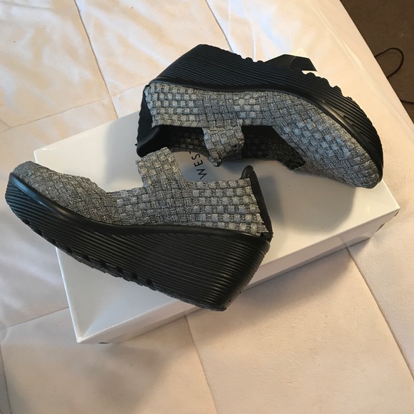 Nine West - Pewter Wedges - Picture 2 of 4